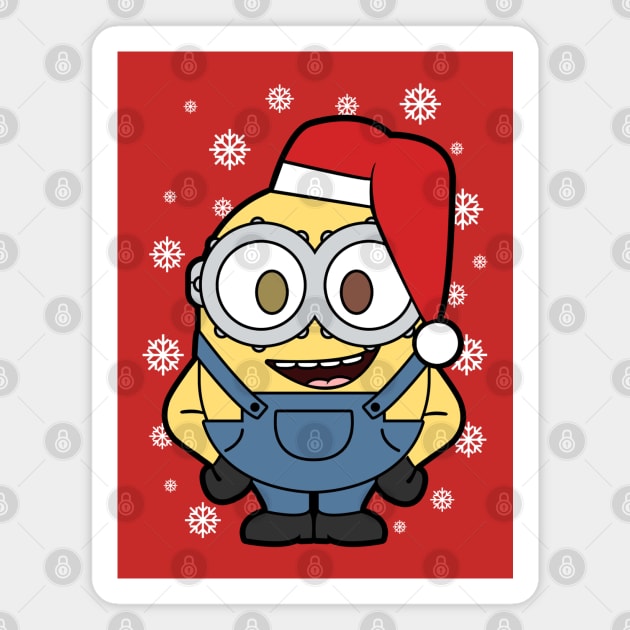 Minions Bob Christmas Magnet by mighty corps studio
